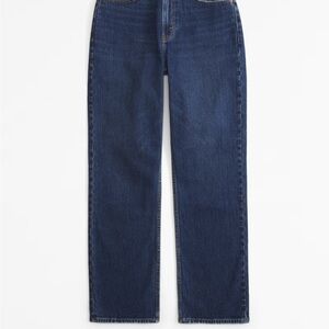 Abercrombie Vintage Straight Curve Love Dark Wash Jeans